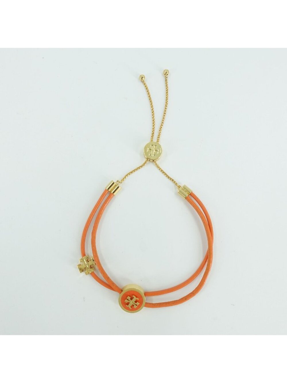 Tory Burch Kira Enamel Slider Bracelet Red OS